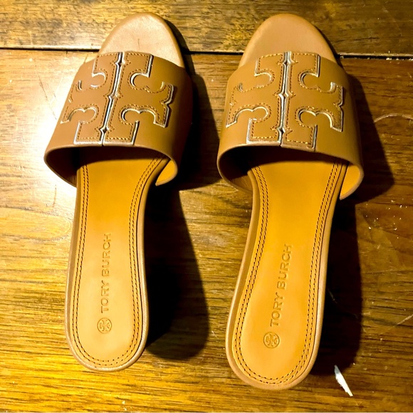 NEW! Tory Burch Ines Mid-Heel Slides Size 5 1/2 - Picture 6 of 9